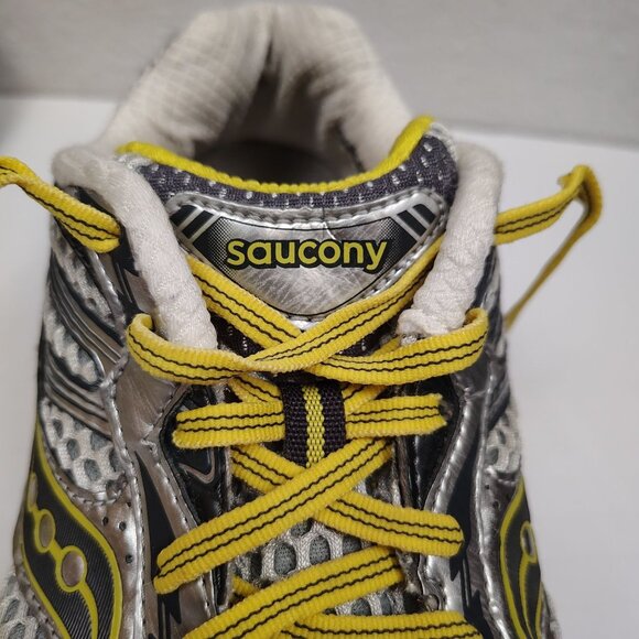 Saucony ProGrid Guide 5 Running Shoes Womens 10 Yellow Silver - Picture 10 of 15